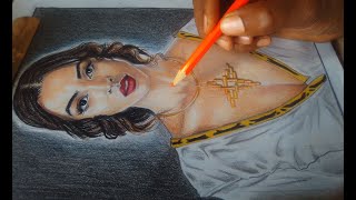 Drawing of Ruta Mengistab...//የሩታ መንግስትአብ ስዕል