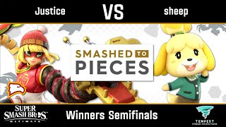 Justice (Min-Min) vs sheep (Isabelle) - Ultimate Winners Semifinals - Smashed to Pieces #62