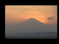 2013年4月 5日　湘南の海の光景　ダイヤモンド富士