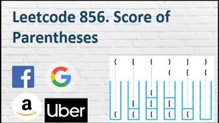 Leetcode 856. Score of Parentheses