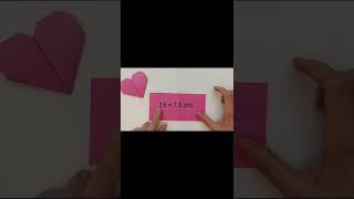 Origami heart | Valentine's day crafts | Easy origami | Paper heart | #shorts #short