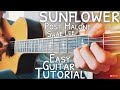 Sunflower Post Malone Swae Lee Guitar Tutorial // Sunflower Guitar // Guitar Lesson #580