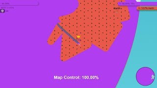 Paper.io 2 Map Control: 100.00%