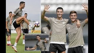 Cristiano Ronaldo Shooting Challenge during Training with Teammates