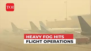 Flight Delays: Dense fog disrupts flight operations at Delhi airport