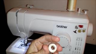 How to Thread and Properly Insert a Bobbin - Brother JX2517 Lightweight Full Size Machine