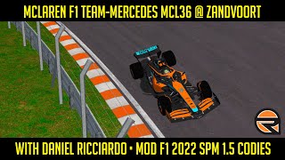 [rFactor] Mclaren F1 Team-Mercedes MCL36 @ Zandvoort (laser scanned) with Daniel Ricciardo