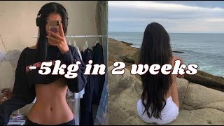 How I lost 5kg in 2 weeks *realistic*