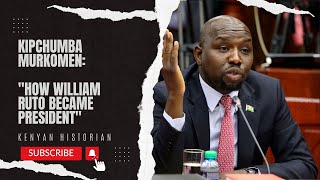 THE GAME OF MIGHT & MIND: Murkomen on how William Ruto became president - No background music.