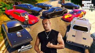 GTA 5 - Stealing Fast And Furious 'Dominic Toretto' All Cars with Franklin! (Real Life Cars #132)