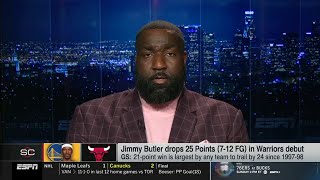 Kendrick Perkins excited on Steph \u0026 Jimmy chemistry in win vs Bulls 132-111: Warriors are dangerous