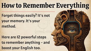 How To Remember Everything Boost Your Memory Graded Reader Improve Your English