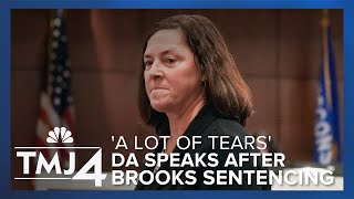 DA Sue Opper speaks with the media following Darrell Brooks sentencing