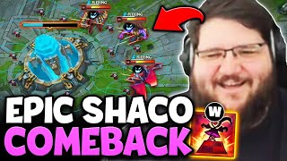 PinkWard vs EUW - PINK WARD DOES THE IMPOSSIBLE! EPIC SHACO COMEBACK! (Full Game)