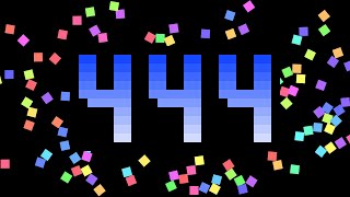 444 Seconds Pixels Explode Timer