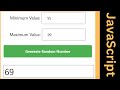 JavaScript Random Number Generator Tutorial