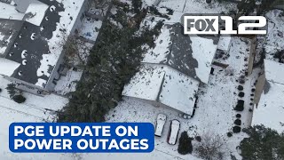PGE gives update on Portland-area power outages