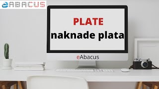 eAbacus - Plate, naknade (topli obrok, prevoz, regres)