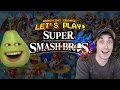 Annoying Orange - Pear vs Daneboe in SUPER SMASH BROS!