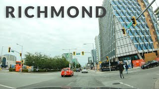 Richmond BC Downtown Drive 4K - British Columbia, Canada