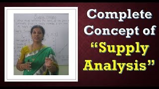 Supply analysis