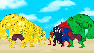 Evolution Of HULK Family Vs Evolution Of GOLD SUPERMAN Family : Who Is The King Of Super Heroes?