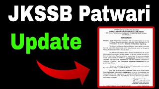 JKSSB Patwari Update !