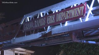 Crews reopen Grand Rapids street after vacant house fire