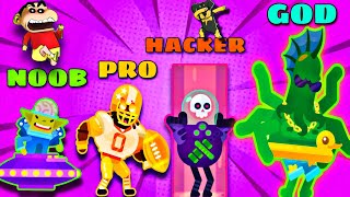 CHOP Vs SHINCHAN ! | Noob vs Pro vs Hacker vs God In ULTIMATE BOWMASTERS| IamBolt Gaming