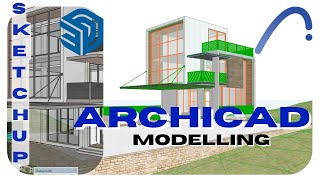 3. How to Model a SketchUp Building in Archicad | Architectural Working Drawing (Modelling)