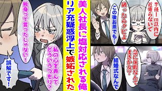 【漫画】秘書の俺にいつも塩対応な美人社長→なぜか俺のプライベートを知りたがるので、近々結婚式があると言ったら突然家に連れ込まれ…！？【胸キュン漫画ナナクマ】【恋愛マンガ】