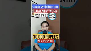 Top 3 Best Websites For Data Entry Work. Work From Home Jobs 2023. Earn Money Online. #shorts #viral