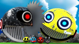 PACMAN \u0026 Robot Pacman vs Cartoon Cat vs Ms. Pacman vs Scary Pacman \u0026  Pacman Monster