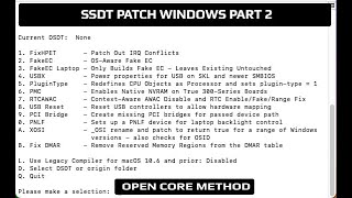 SSDT Merging Hackintosh Open Core