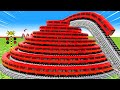【踏切アニメ】非常に長い新幹線が曲がりくねったらせん状に走り、高山を登ります🚆踏切 Train Climbing Pyramid Railroad Crossing Animation 3D #1