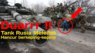 Momen Tank Baja Rusia Meledak