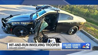 FHP looking for suspect in Collier County hit-and-run that injured trooper