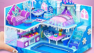 Make Miniature Frozen Magic House With Charming Bedroom For The Queen | DIY Miniature House #39