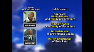Daniel Mohamed ~ Long Obituary