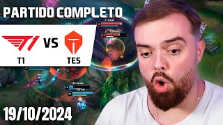 T1 vs TES | FAKER QUIERE LA QUINTA | CUARTOS DE FINAL | WORLDS 2024