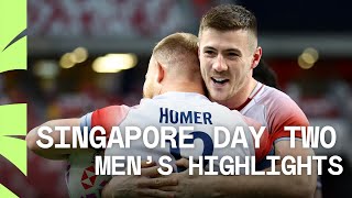 GB keep Madrid qualifying hopes alive with HUGE win | HSBC SVNS Singapore Day Two Men's Highlights