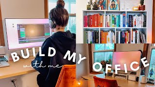 Build My Office With Me 👩🏽‍💻 My Own Library & Sacred Sanctuary 📚