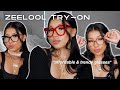 ZEELOOL TRY-ON HAUL *affordable prescription/blue light glasses*