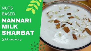 Milk Sarbath | Nannari Milk Sarbath | Summer Drinks | Nut Sharbat