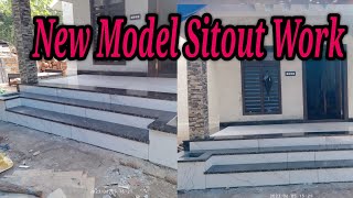 new model sitout work#Tiles and granite cobination#bijus family Vlog