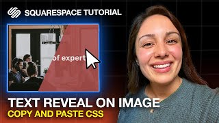 How to Reveal Text on Hover on Squarespace (CSS)