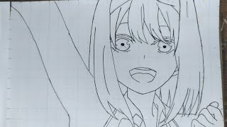 How to drawing anime girl cute easy yotsuba nakano goutoubun no hanayome cara menggambar anime