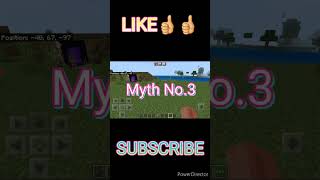 Busting Myths of Minecraft #shorts #minecraftshorts #youtubeshorts