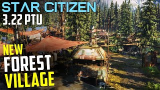 HUGE Village in the Forests of Microtech - Astors Clearing - Star Citizen 3.22 PTU Exploration