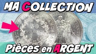 MA SUPERBE COLLECTION de Pièces en ARGENT de 50 Francs HERCULES !